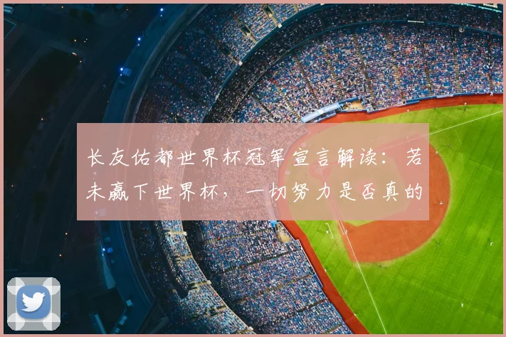 长友佑都世界杯冠军宣言解读:若未赢下世界杯,一切努力是否真的无意义?